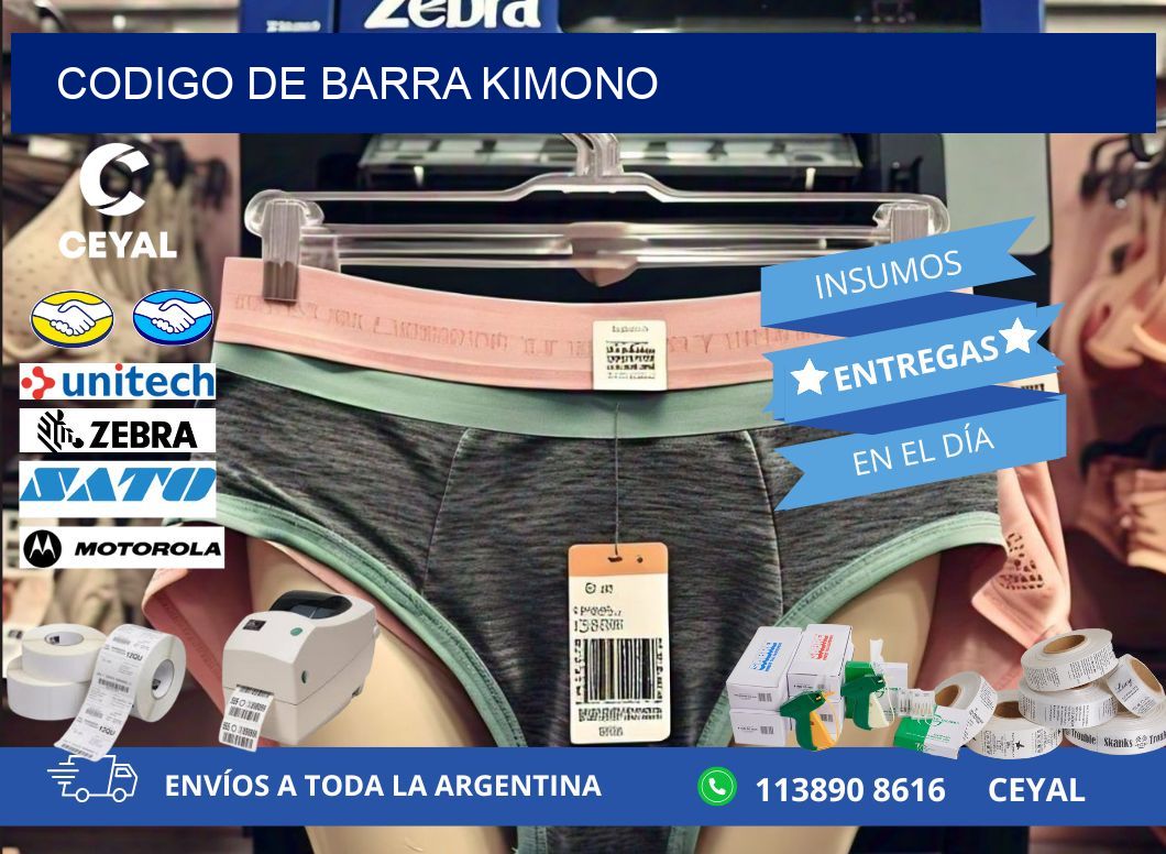 codigo de barra KIMONO