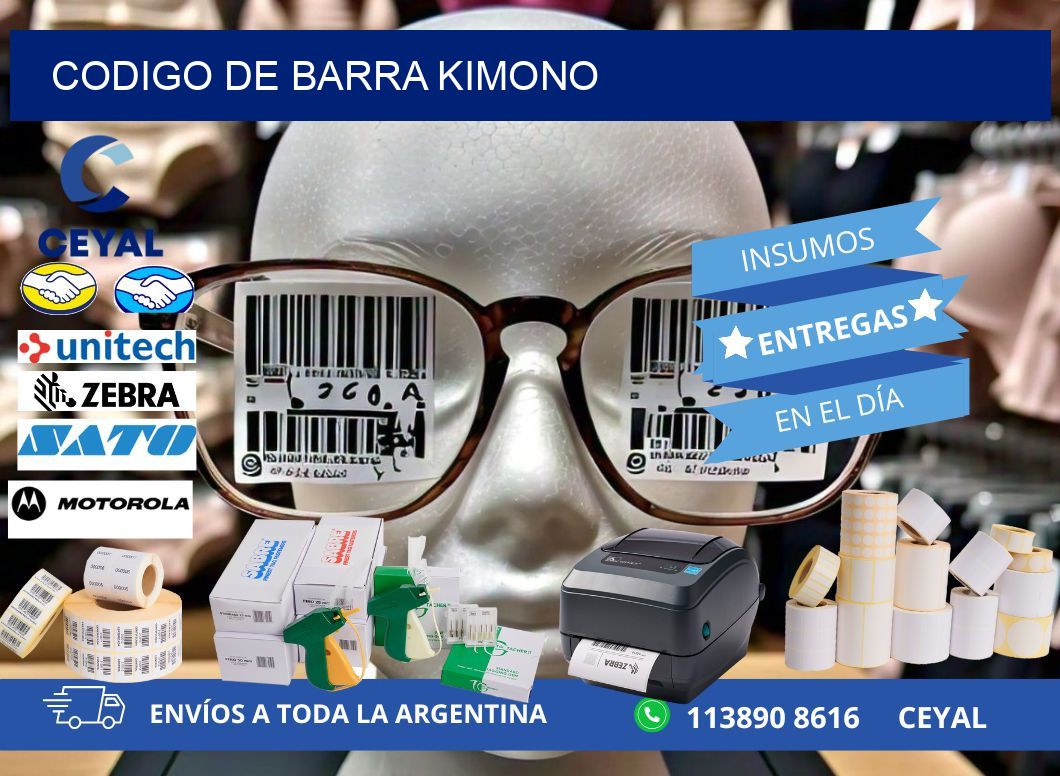 codigo de barra KIMONO