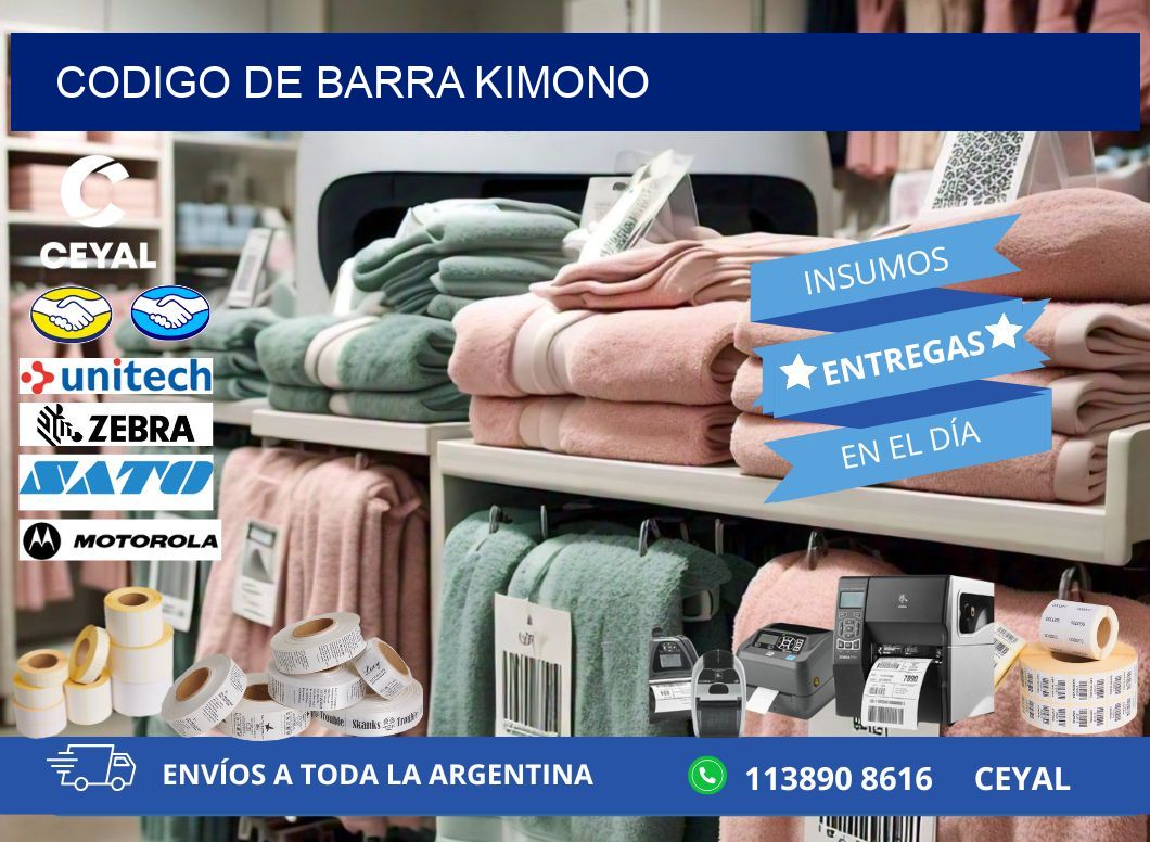 codigo de barra KIMONO