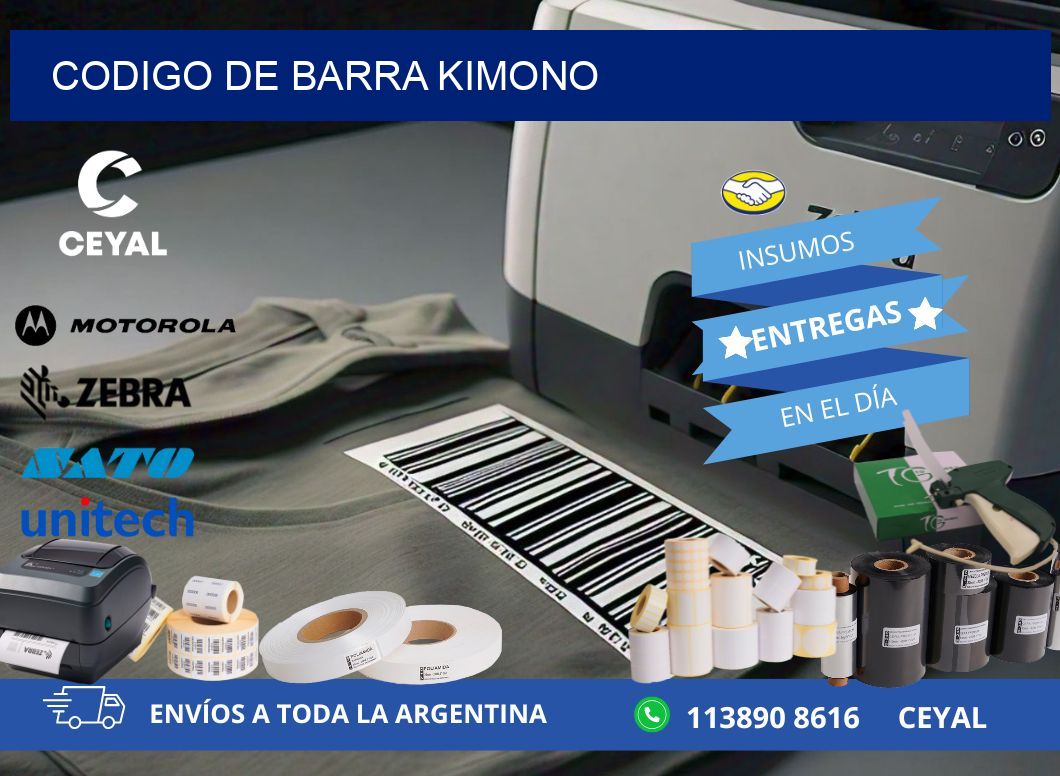 codigo de barra KIMONO