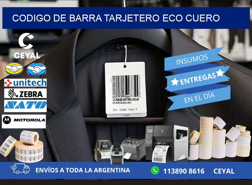 codigo de barra TARJETERO ECO CUERO