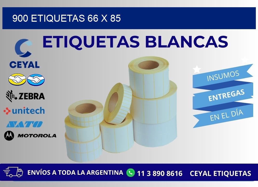 900 ETIQUETAS 66 x 85