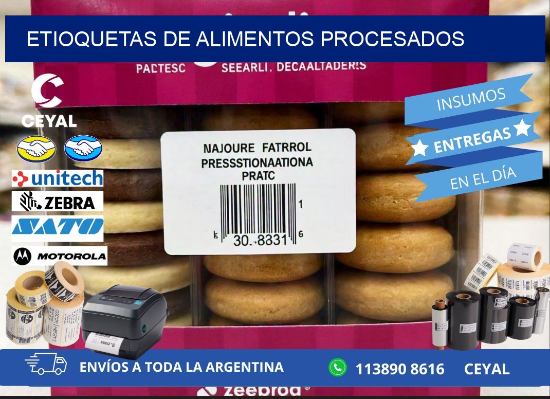 ETIOQUETAS DE ALIMENTOS PROCESADOS