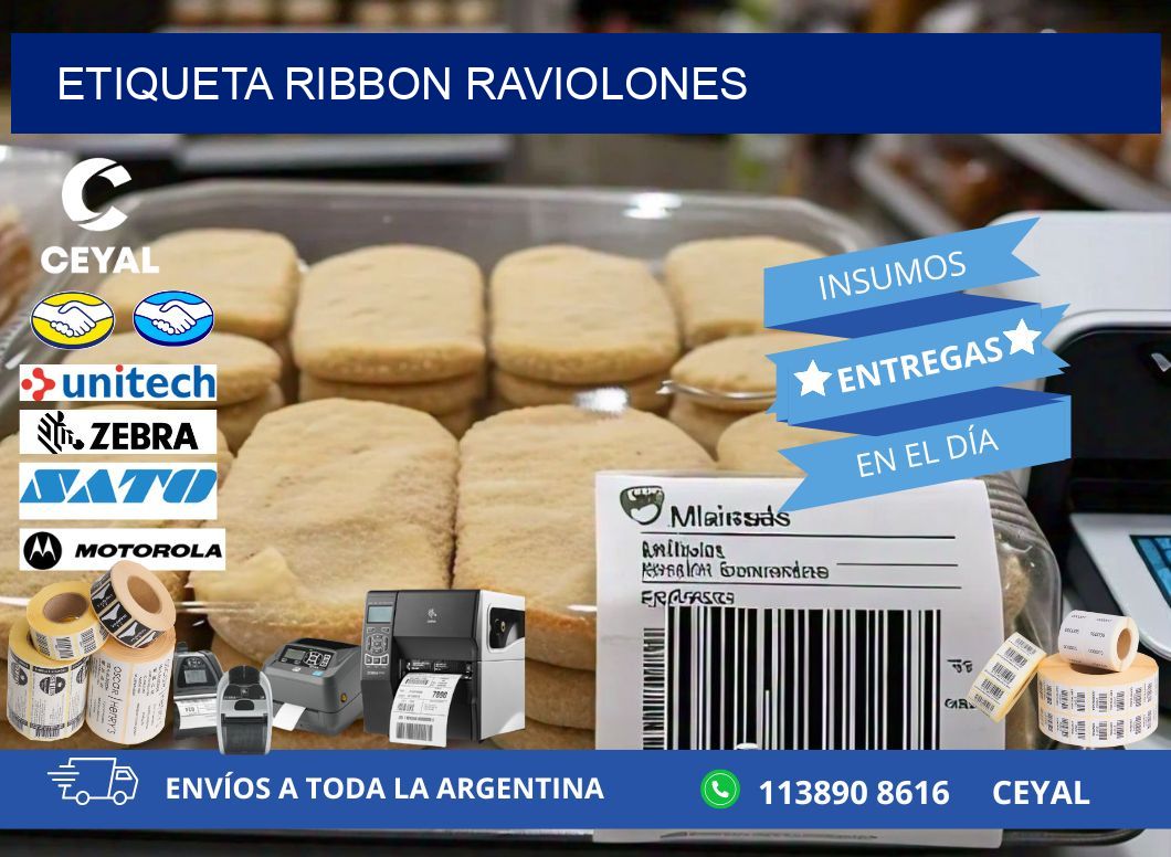 ETIQUETA RIBBON RAVIOLONES