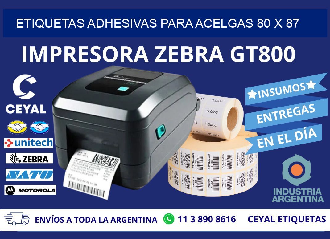 ETIQUETAS ADHESIVAS PARA ACELGAS 80 x 87