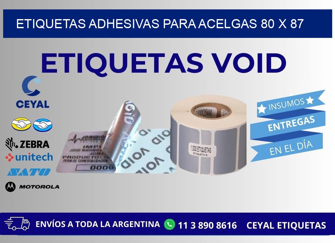 ETIQUETAS ADHESIVAS PARA ACELGAS 80 x 87