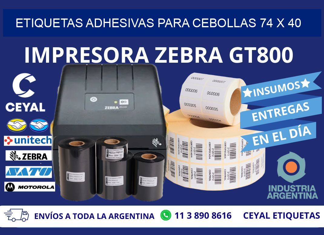 ETIQUETAS ADHESIVAS PARA CEBOLLAS 74 x 40