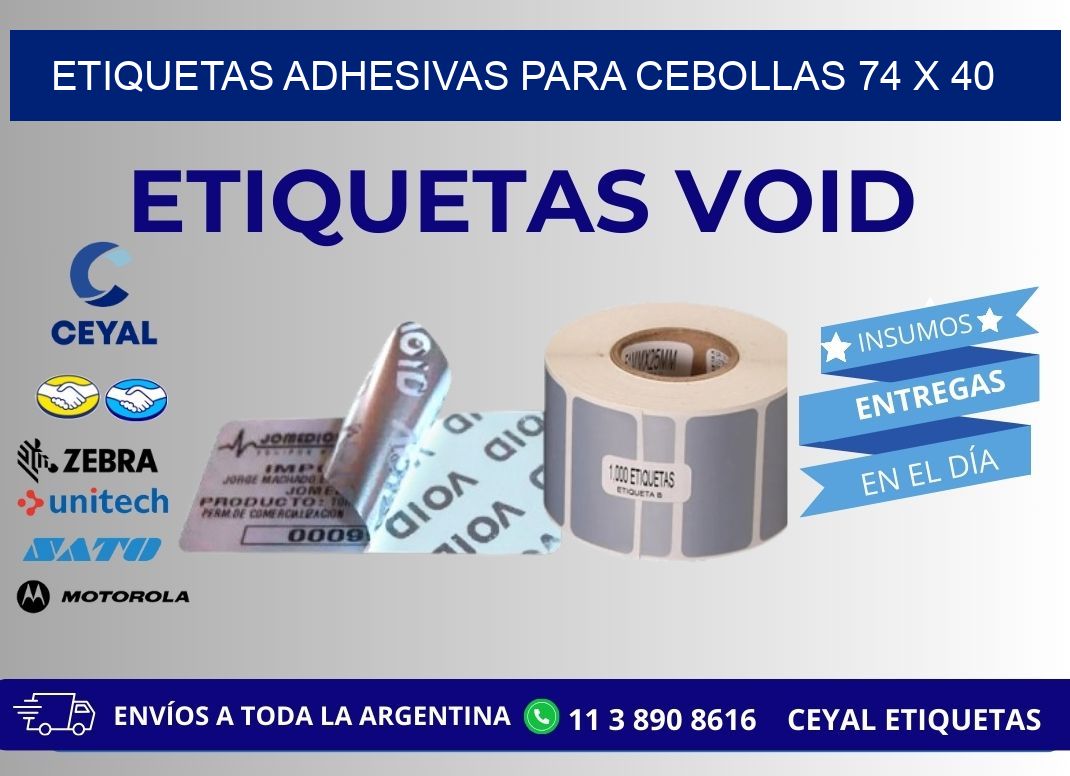 ETIQUETAS ADHESIVAS PARA CEBOLLAS 74 x 40