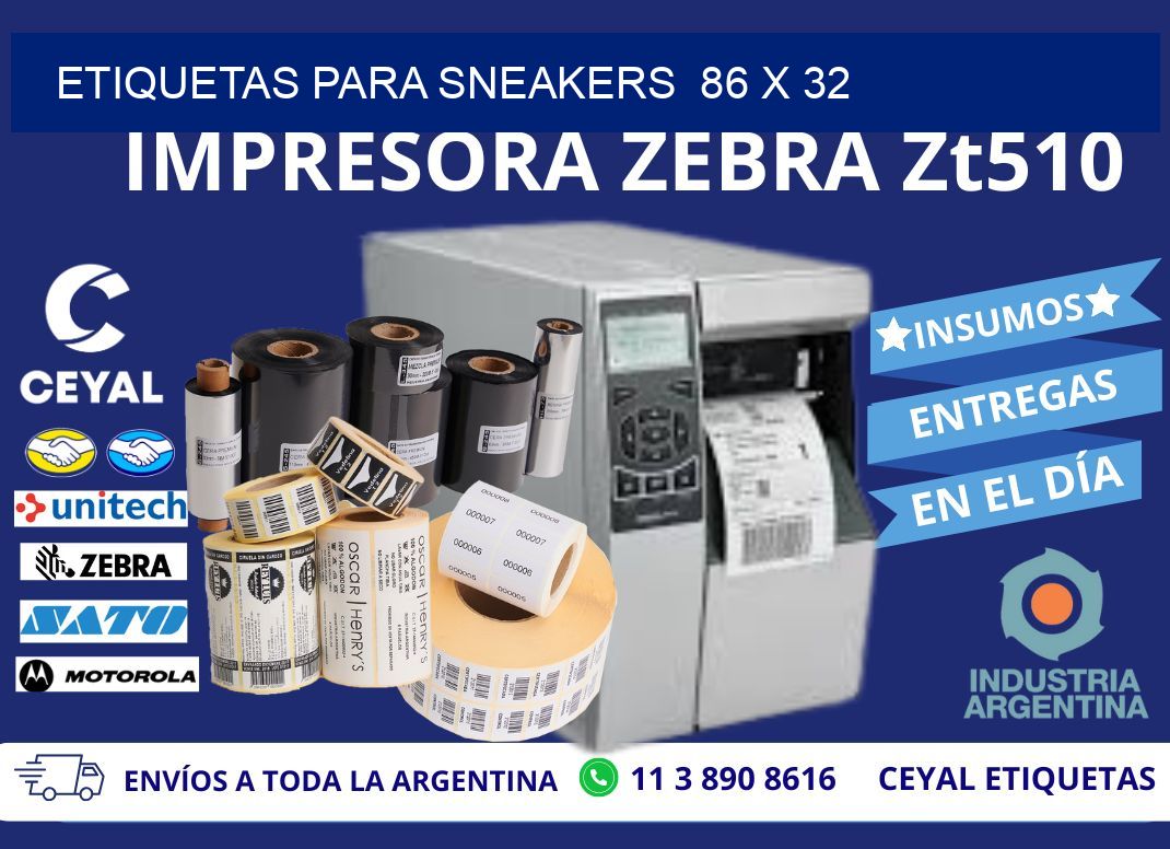 ETIQUETAS PARA SNEAKERS  86 x 32