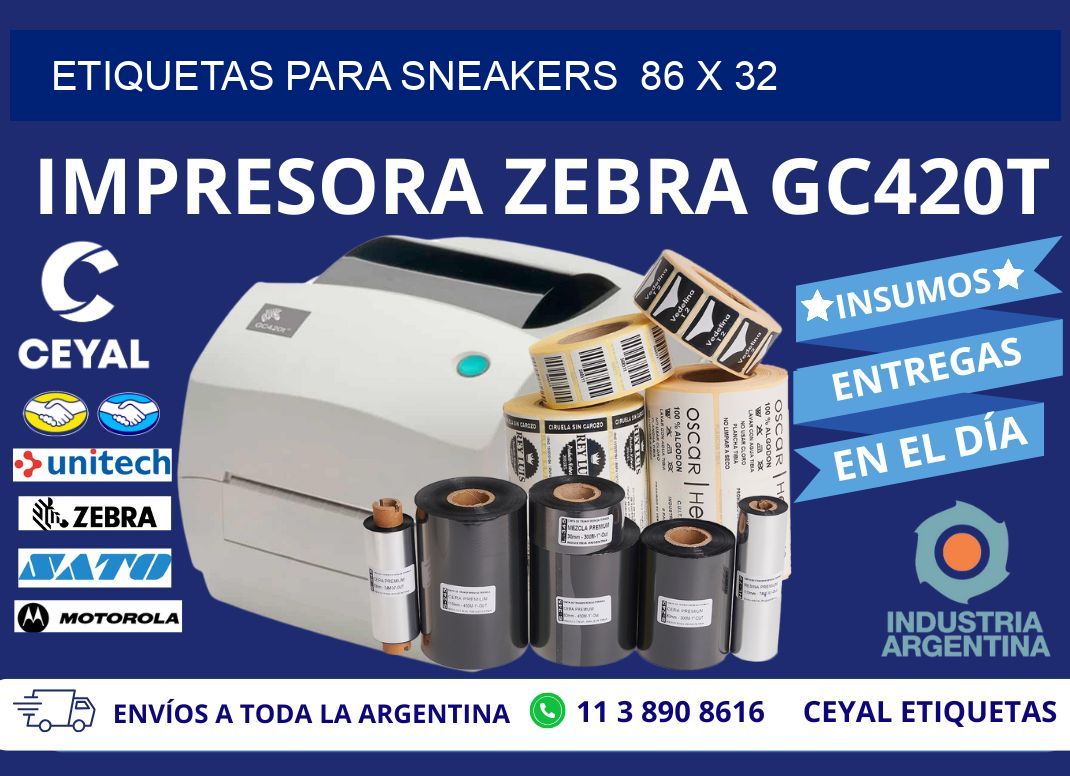 ETIQUETAS PARA SNEAKERS  86 x 32