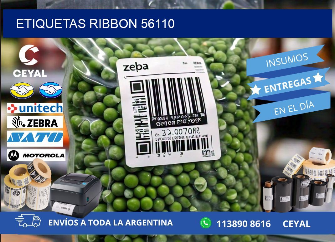 ETIQUETAS RIBBON 56110