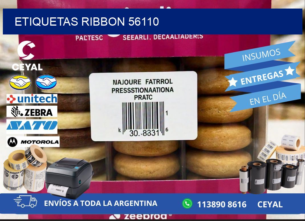 ETIQUETAS RIBBON 56110