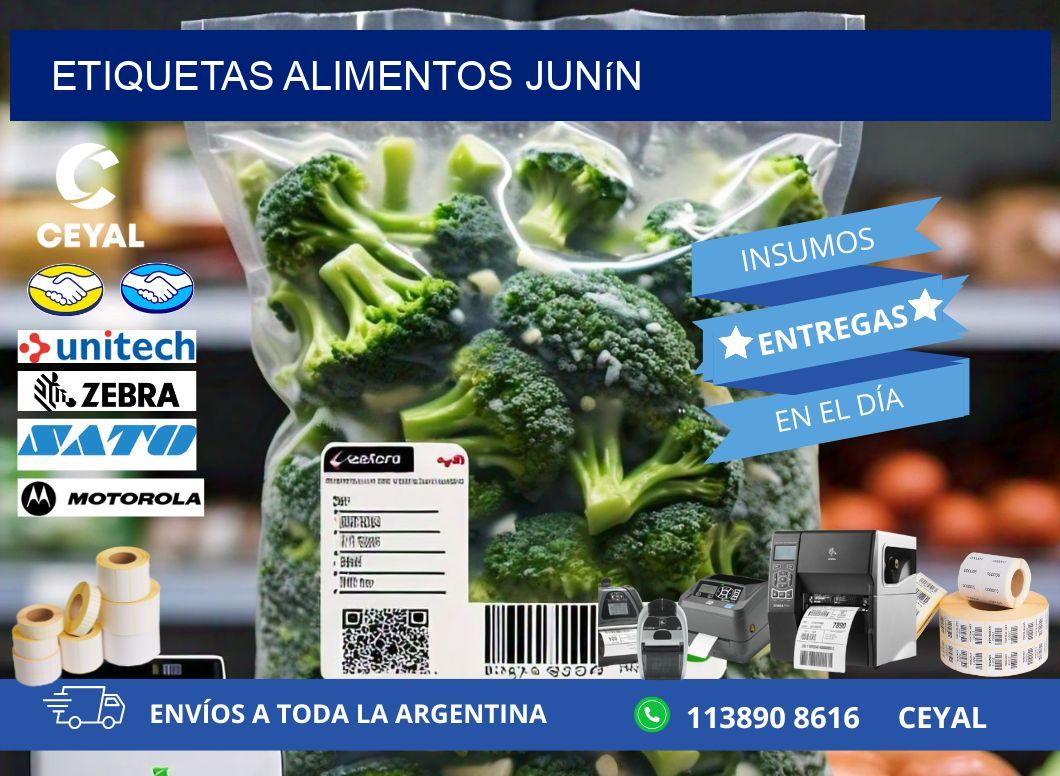 Etiquetas alimentos Junín