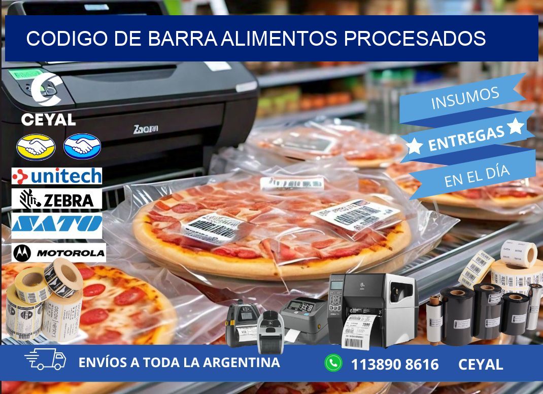 codigo de barra ALIMENTOS PROCESADOS