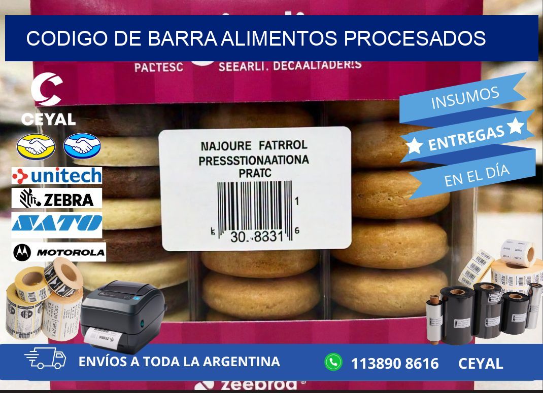 codigo de barra ALIMENTOS PROCESADOS