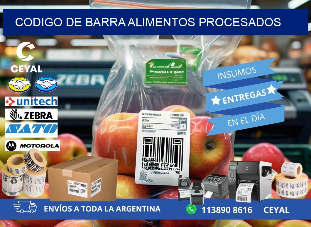 codigo de barra ALIMENTOS PROCESADOS