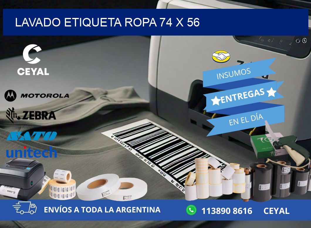 LAVADO ETIQUETA ROPA 74 x 56