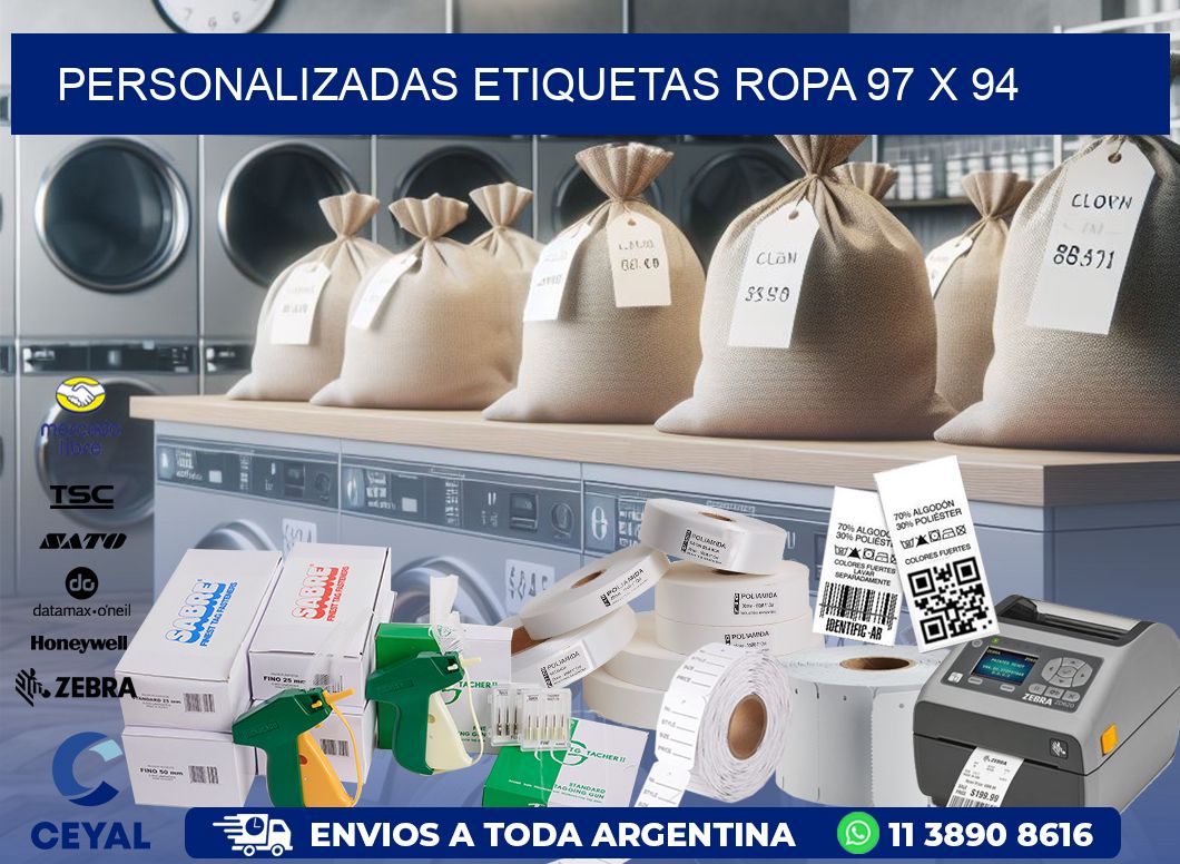 PERSONALIZADAS ETIQUETAS ROPA 97 x 94