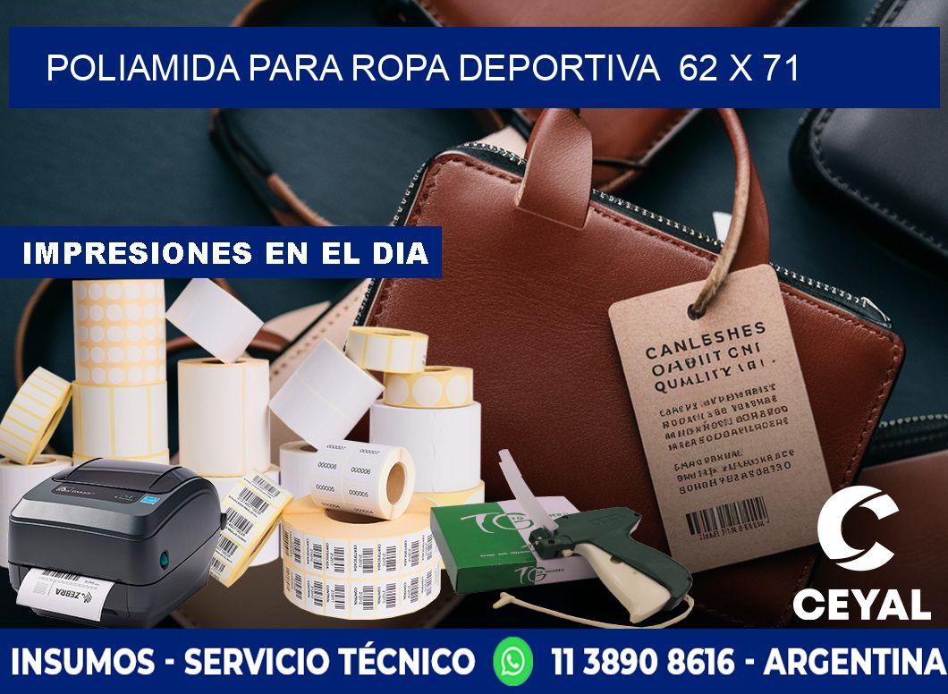 POLIAMIDA PARA ROPA DEPORTIVA  62 x 71