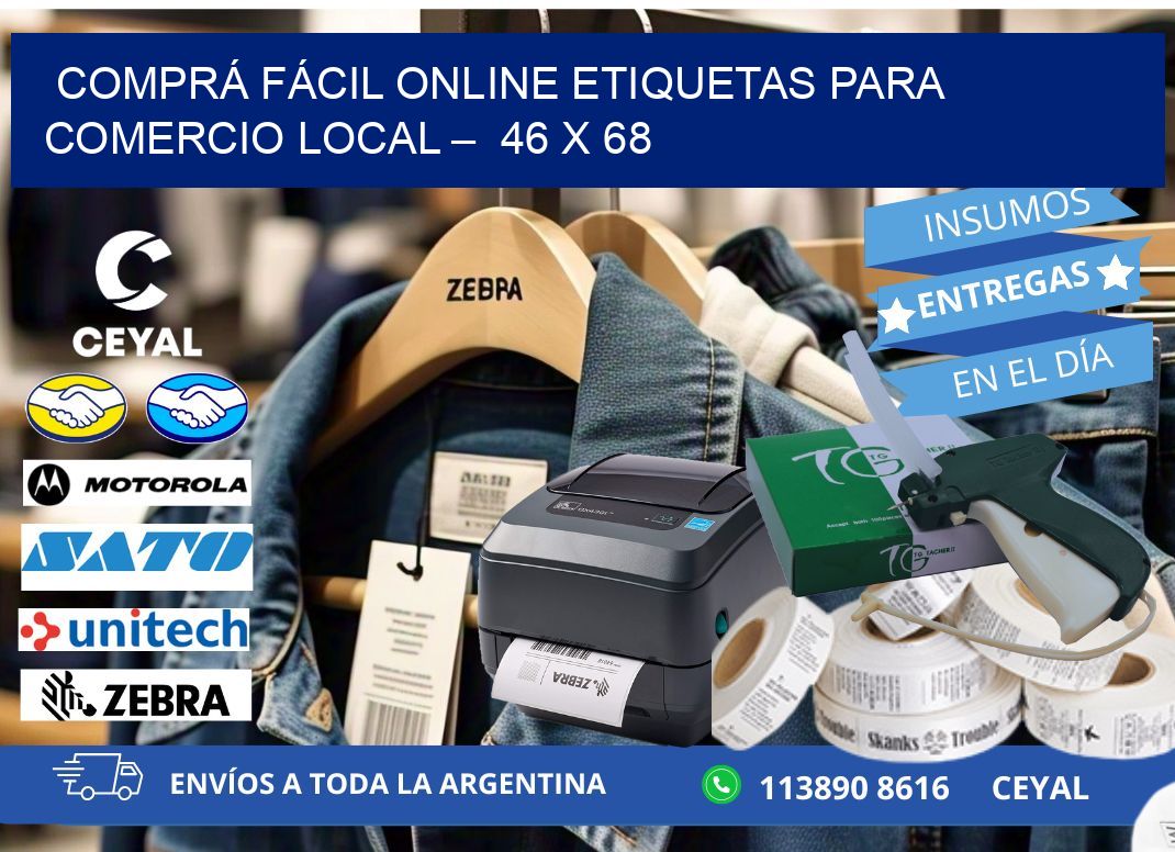 COMPRÁ FÁCIL ONLINE ETIQUETAS PARA COMERCIO LOCAL –  46 x 68