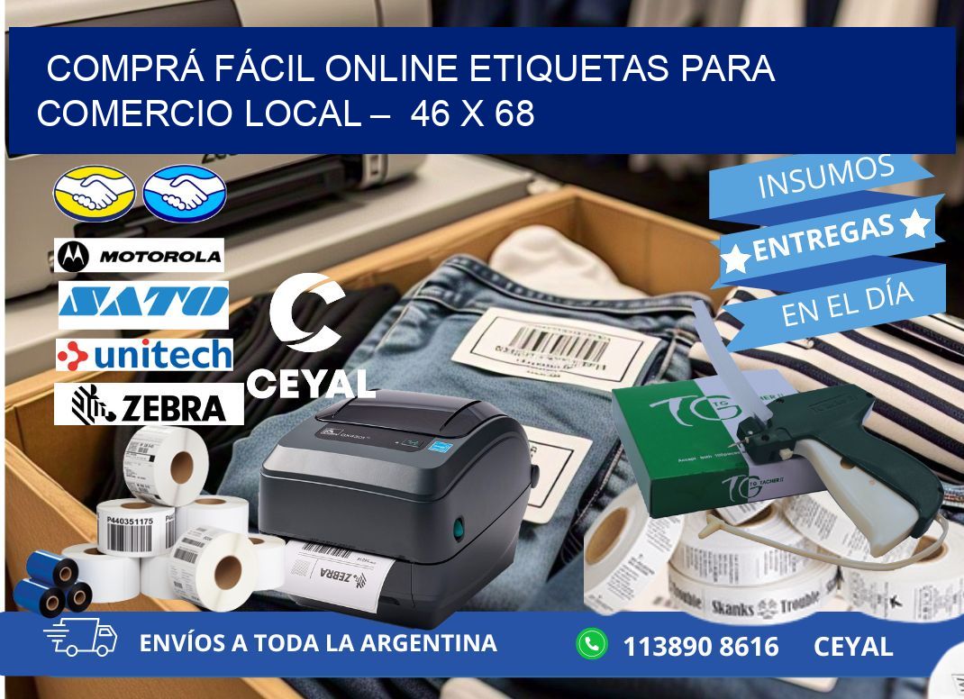 COMPRÁ FÁCIL ONLINE ETIQUETAS PARA COMERCIO LOCAL –  46 x 68