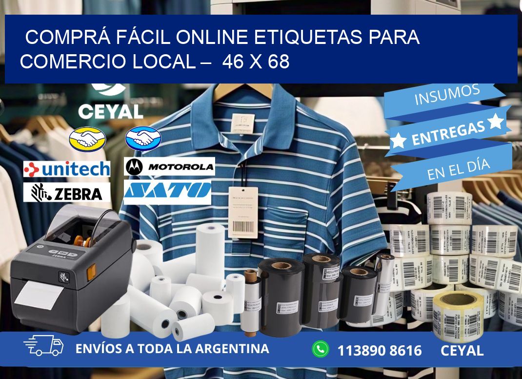 COMPRÁ FÁCIL ONLINE ETIQUETAS PARA COMERCIO LOCAL –  46 x 68