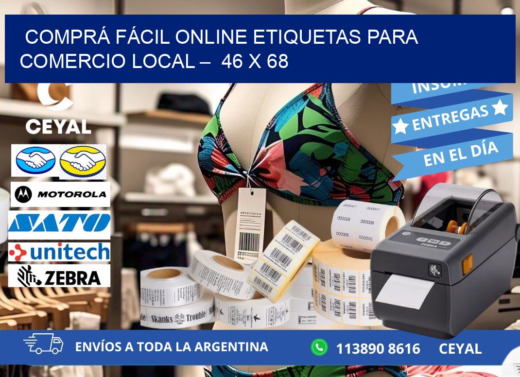 COMPRÁ FÁCIL ONLINE ETIQUETAS PARA COMERCIO LOCAL –  46 x 68