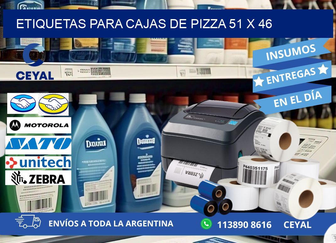 ETIQUETAS PARA CAJAS DE PIZZA 51 x 46