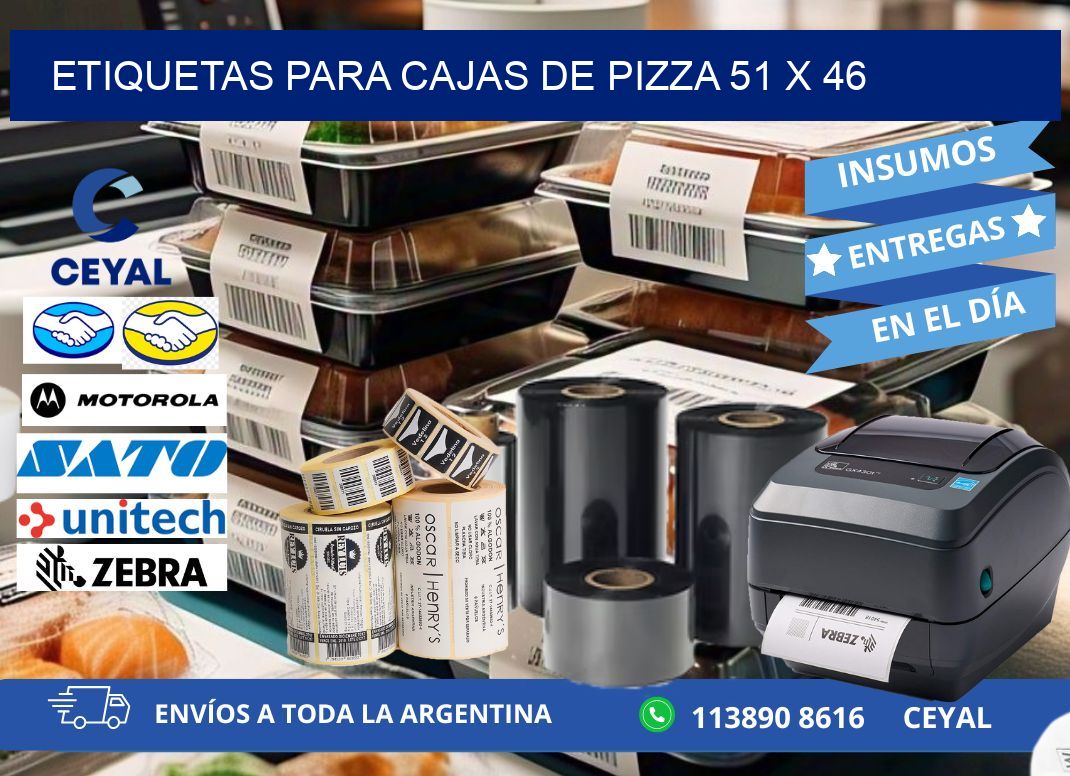 ETIQUETAS PARA CAJAS DE PIZZA 51 x 46