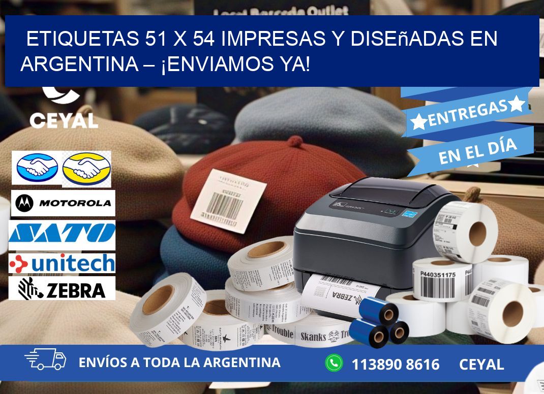 Etiquetas 51 x 54 Impresas y Diseñadas en Argentina – ¡Enviamos Ya!