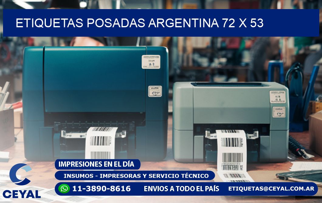 Etiquetas Posadas Argentina 72 x 53