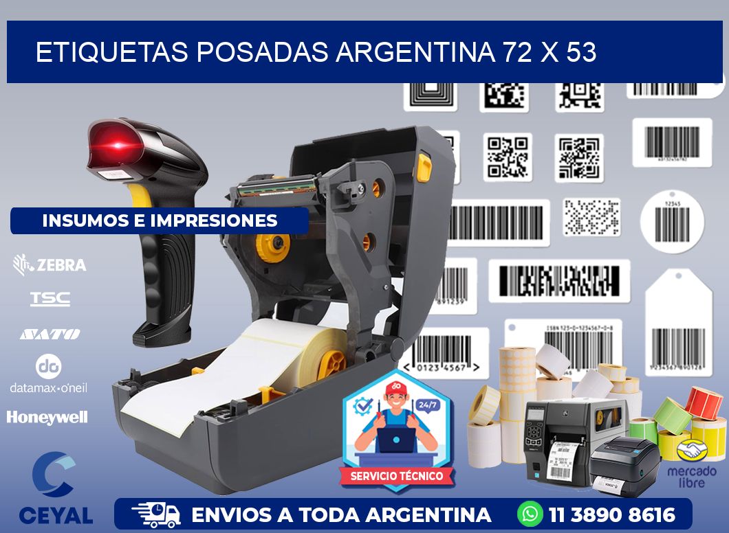 Etiquetas Posadas Argentina 72 x 53