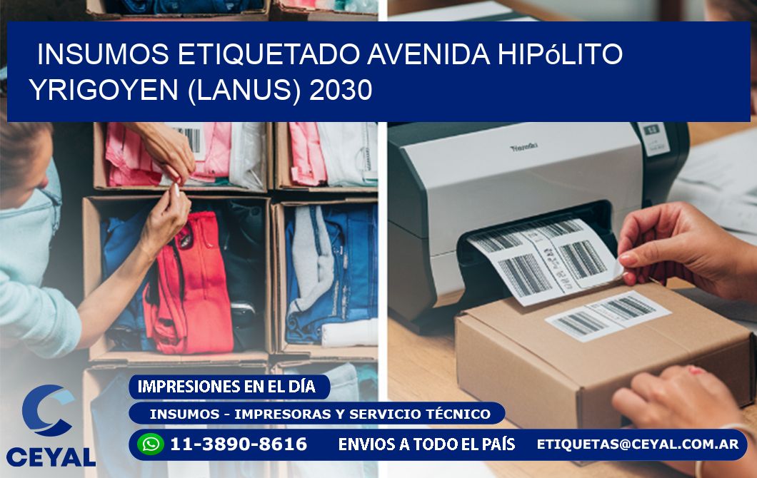 INSUMOS ETIQUETADO Avenida Hipólito Yrigoyen (lanus) 2030