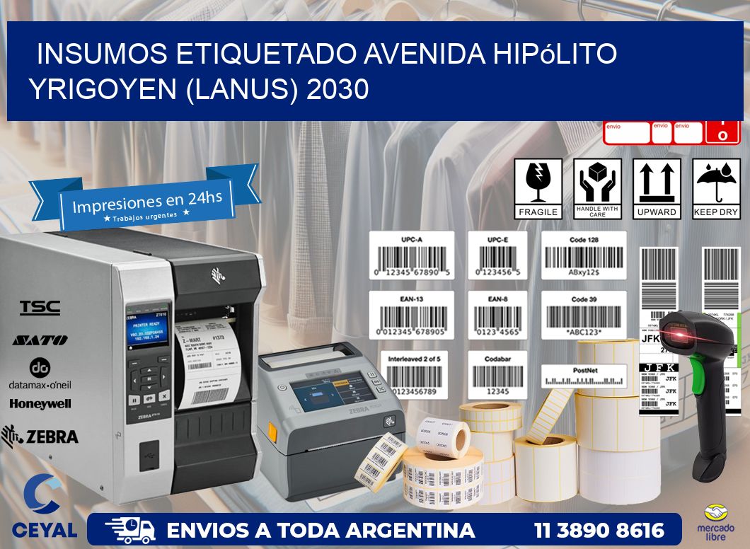 INSUMOS ETIQUETADO Avenida Hipólito Yrigoyen (lanus) 2030