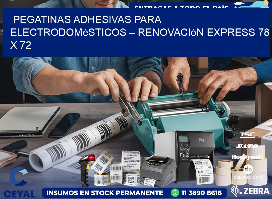 Pegatinas Adhesivas para Electrodomésticos – Renovación Express 78 x 72