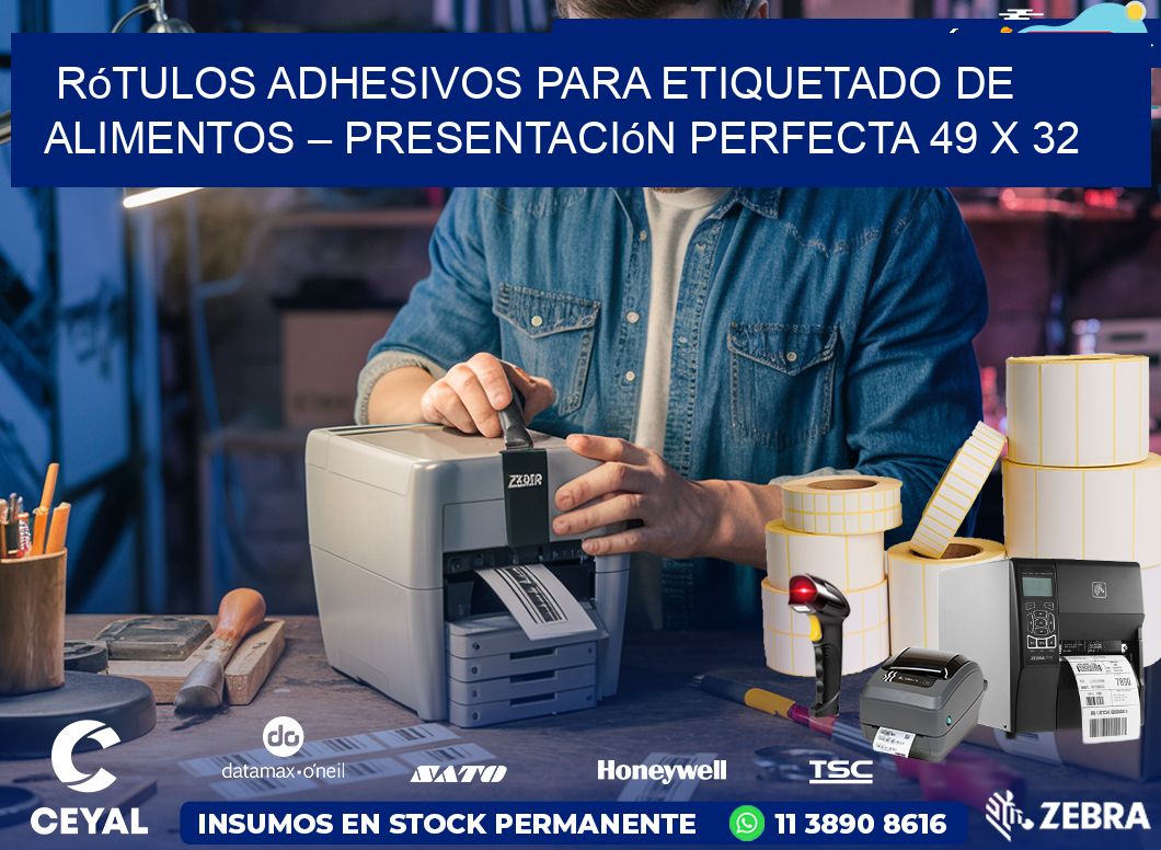 Rótulos Adhesivos para Etiquetado de Alimentos – Presentación Perfecta 49 x 32