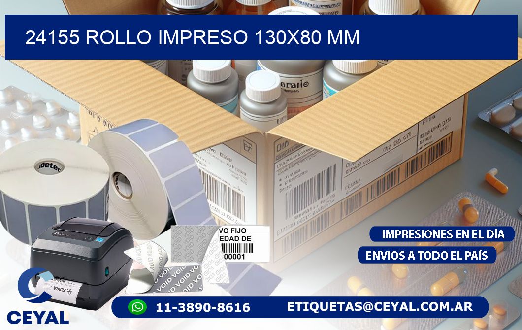 24155 ROLLO IMPRESO 130×80 mm