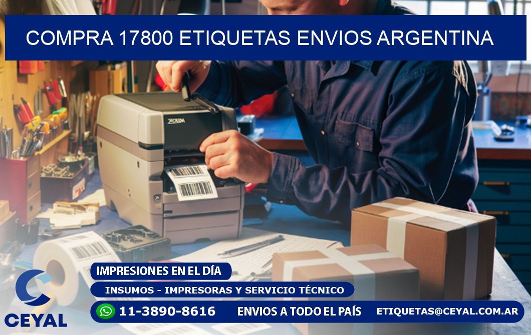 COMPRA 17800 ETIQUETAS ENVIOS ARGENTINA