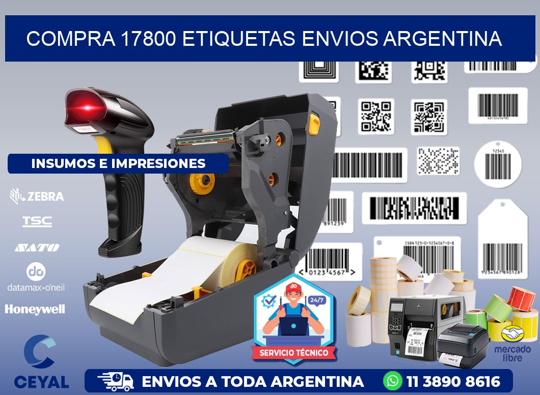 COMPRA 17800 ETIQUETAS ENVIOS ARGENTINA