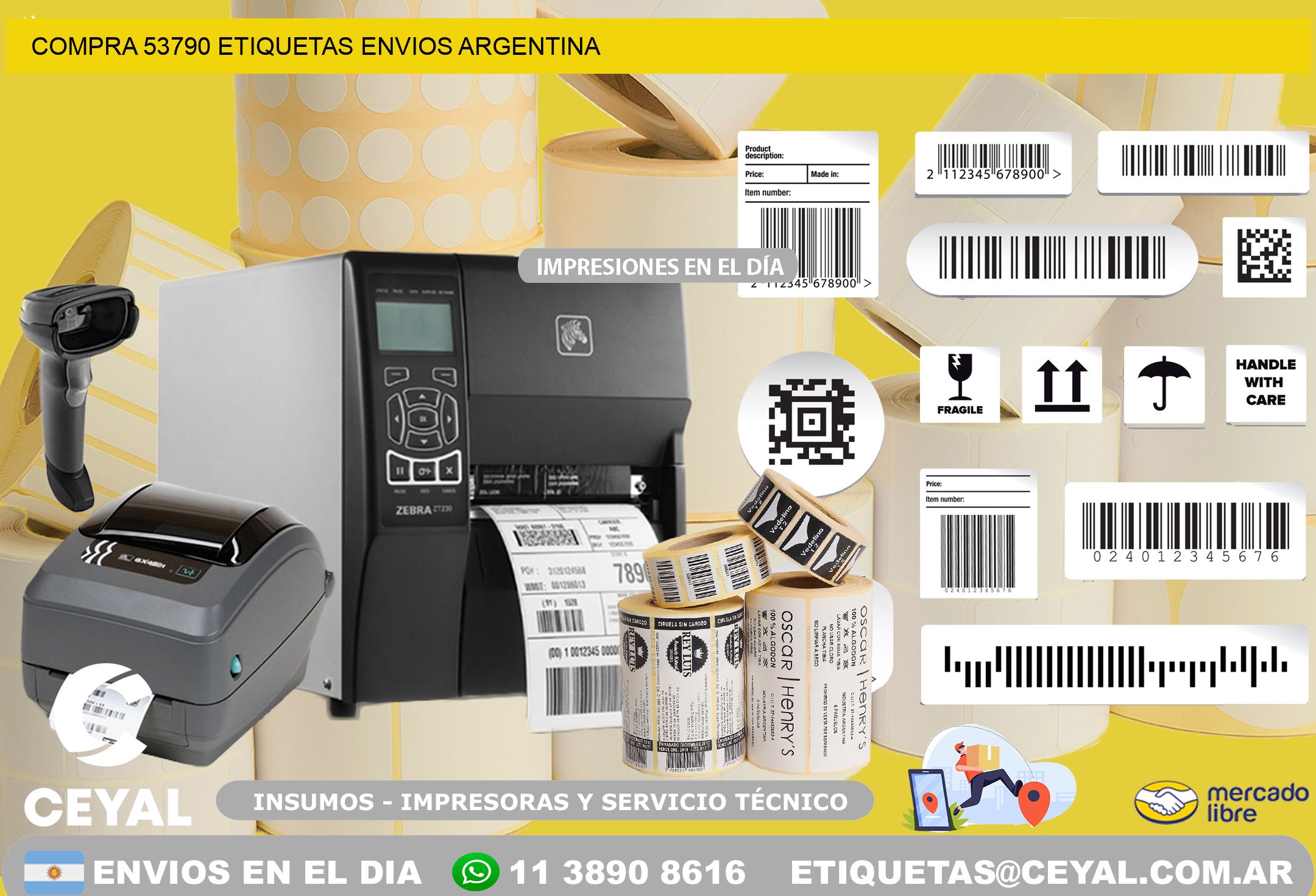 COMPRA 53790 ETIQUETAS ENVIOS ARGENTINA