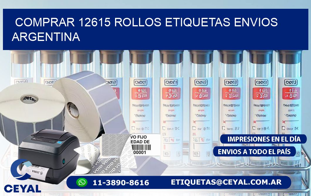 COMPRAR 12615 ROLLOS ETIQUETAS ENVIOS ARGENTINA