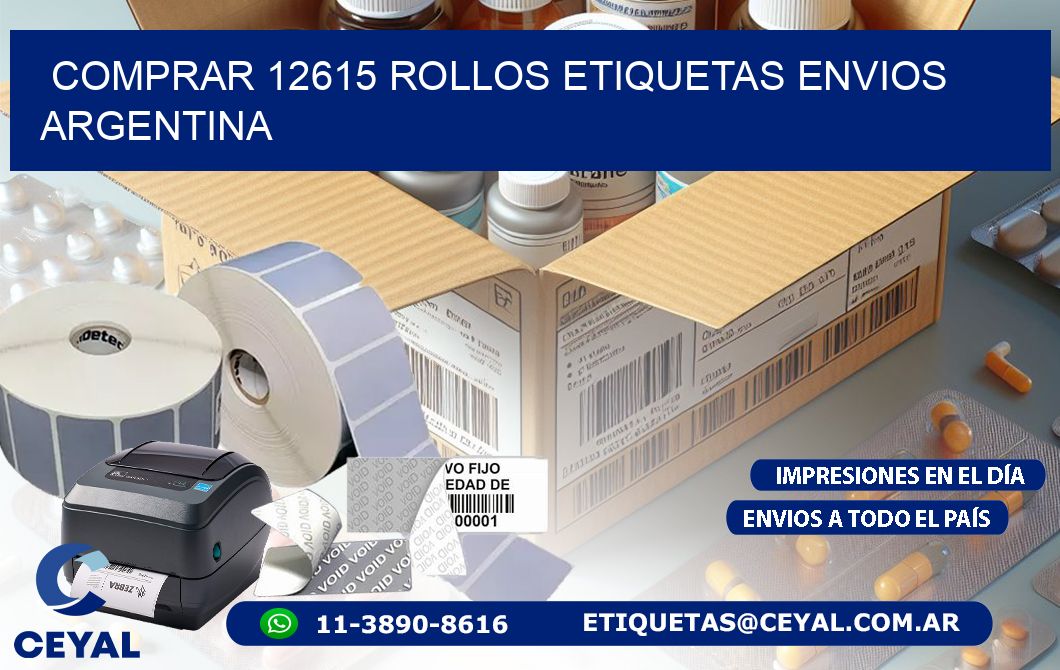 COMPRAR 12615 ROLLOS ETIQUETAS ENVIOS ARGENTINA