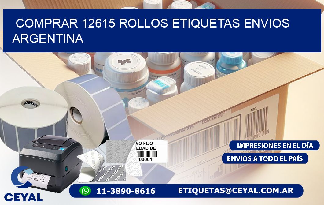 COMPRAR 12615 ROLLOS ETIQUETAS ENVIOS ARGENTINA