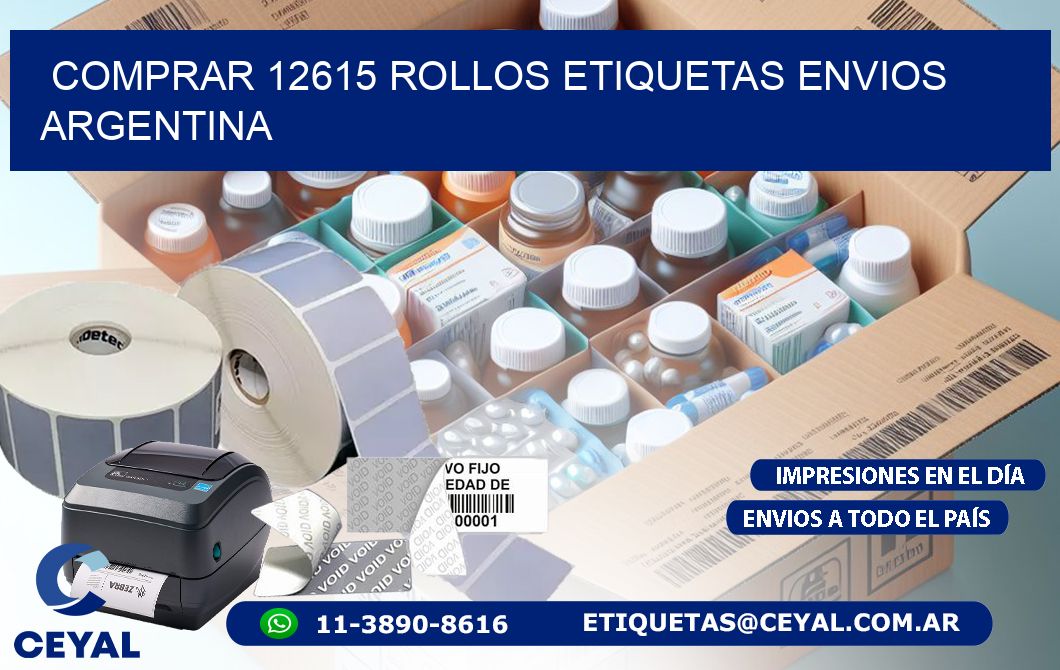 COMPRAR 12615 ROLLOS ETIQUETAS ENVIOS ARGENTINA