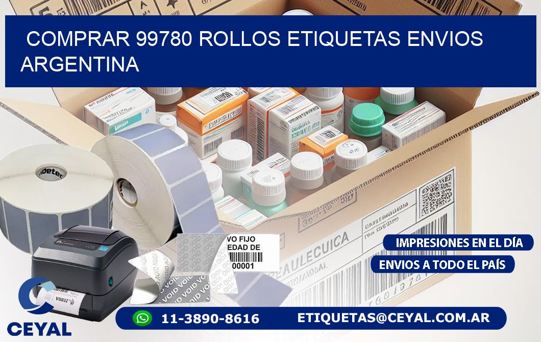 COMPRAR 99780 ROLLOS ETIQUETAS ENVIOS ARGENTINA