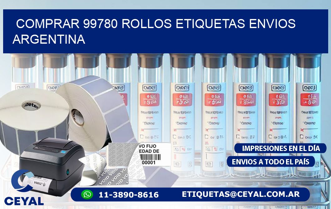 COMPRAR 99780 ROLLOS ETIQUETAS ENVIOS ARGENTINA