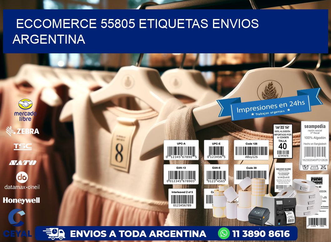 ECCOMERCE 55805 ETIQUETAS ENVIOS ARGENTINA