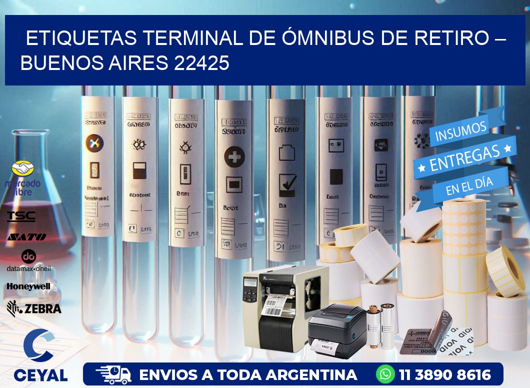 ETIQUETAS TERMINAL DE ÓMNIBUS DE RETIRO – BUENOS AIRES 22425