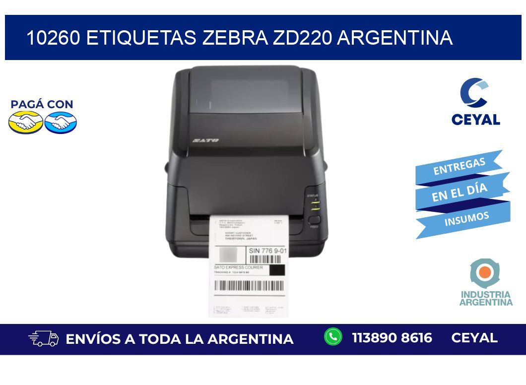 10260 etiquetas zebra zd220 argentina