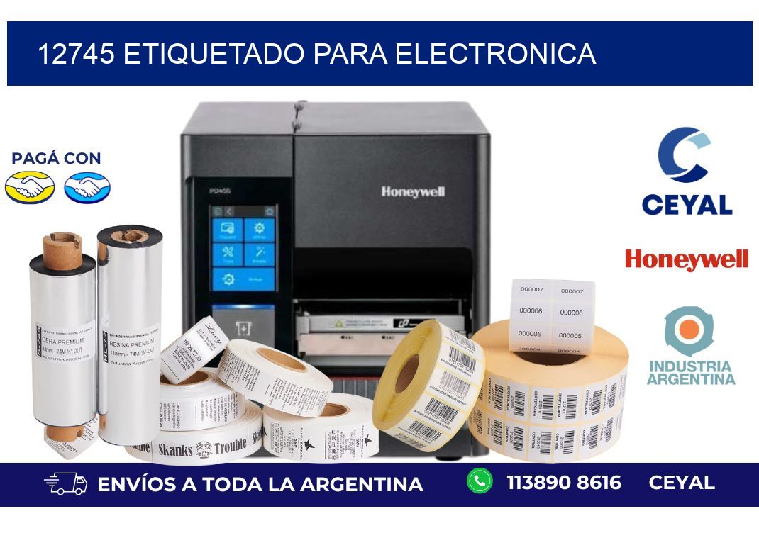 12745 ETIQUETADO PARA ELECTRONICA